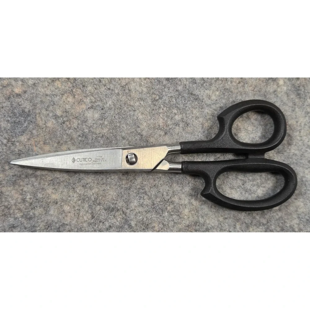 Cutco 77 KK Super Shears High Carbon Stainless Steel Kitchen Scissors Black USA